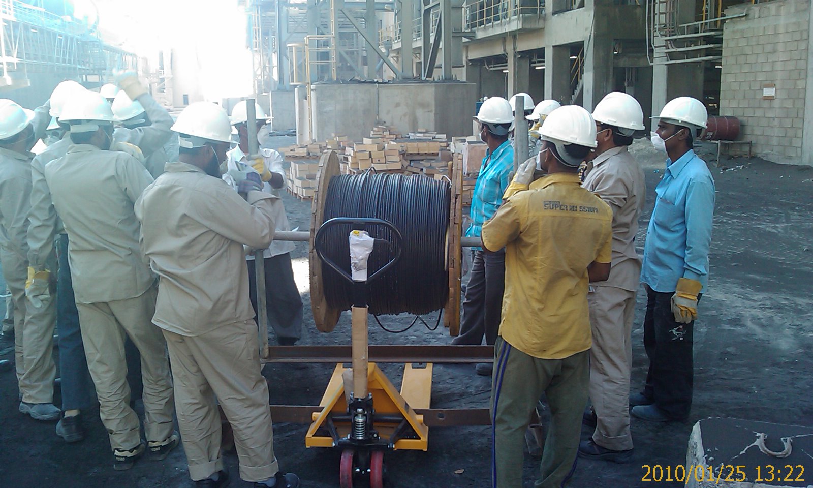 Installation of Fibre Optic Cable at Rabigh Cement Factory