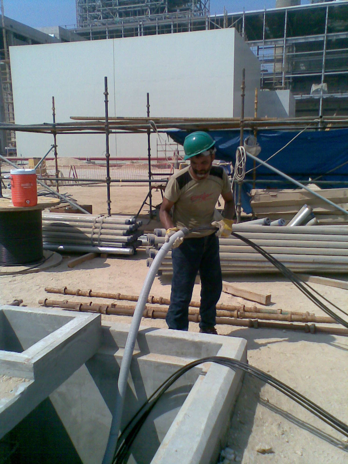 Installation of Fibre Optic Cable at RabiRabigh PP