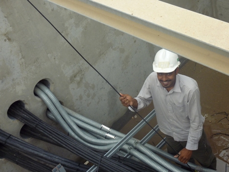 Installation of Fibre Optic Cable at Shoaiba PP